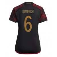 Camisa de Futebol Alemanha Joshua Kimmich #6 Equipamento Secundário Mulheres Mundo 2022 Manga Curta